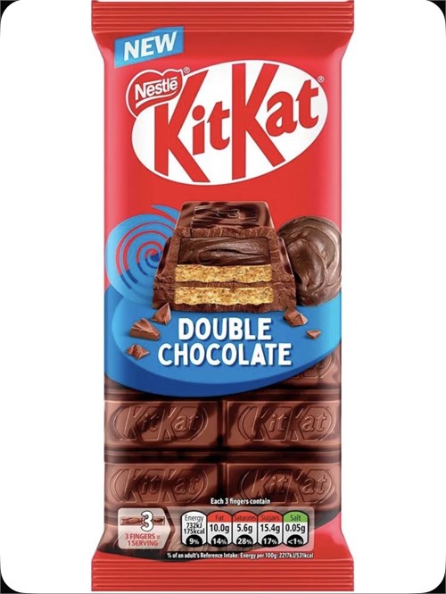 Шоколадная плитка KitKat Double Chocolate, 99 гр 1шт Англия 6642